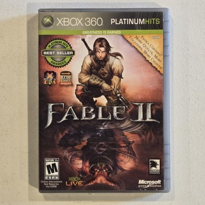 Fable II (Xbox 360, 2009, M) PLATINUM HITS - COMPLETE IN BOX w MANUAL TESTED