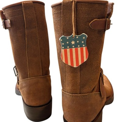 Double RL Miller Engineer Boots Mens 7D Brown Suede Roughout Ralph Lauren RRL Double RL Miller Engineer Boots Mens 7D Brown Suede Roughout  main image 2