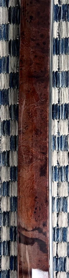 07-13 Juego de 2 molduras de panel de puerta de nogal rebabas AMG Mercedes W221 S550 S600 S63 OEM Foto 3 de 4