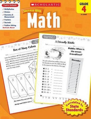 Scholastic Scholastic Success with Math: Grade 4 Workbook (Taschenbuch)