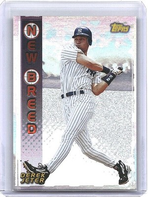 1998 Topps DEREK JETER  New Breed  SILVER HOLO Foil NB9 Yankees INSERT