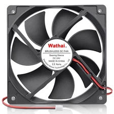 Wathai 120x120x25mm 120mm 24v Case Fan PC Cooling DC Brushless Motor Fan... 