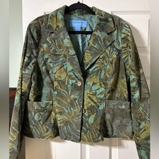 Vintage Doncaster Sport Velvet Multicolor Blazer Size 18 Excellent Condition