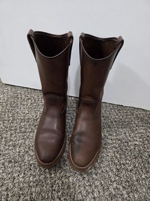 Red Wing Pecos Nailseat 1155 Brown Leather Pull on Roper Work