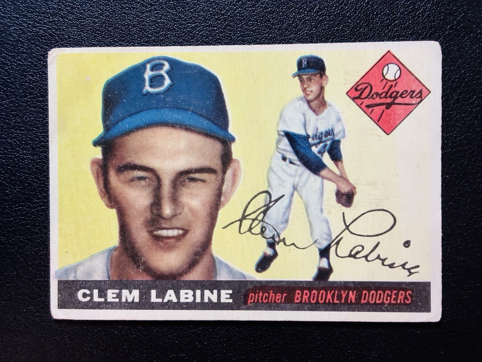 1955 Topps Baseball #180 Clem Labine Brooklyn Dodgers VG
