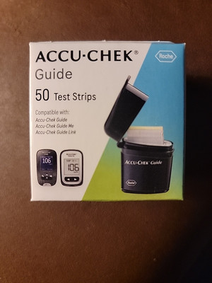 Accu-Chek Guide Blood Glucose Test Strips 5O Ct. ''NEW'' Sealed Unopened ! (1Box)!