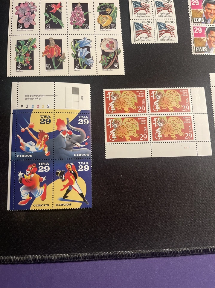 U.S. 29c, 1991-1999, MNH 6 Blocks Of 4,1 Block Of 5,1 Block Of 8 Stamps, XF - Image 4 of 4