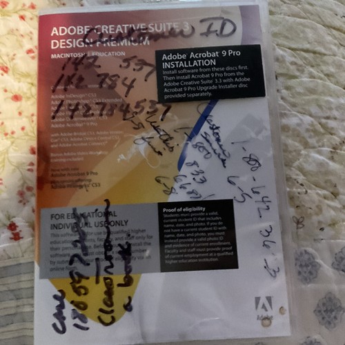 Adobe Creative Suite 3 Design Premium Macintosh w/ Serial #