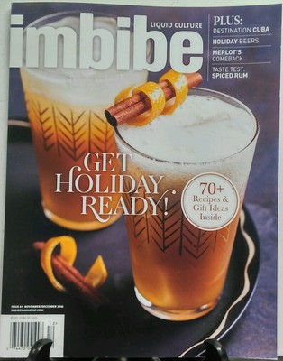 Imbibe Nov Dec 2016 Get Holiday Ready Liquid Culture Merlot's FREE SHIPPING sb
