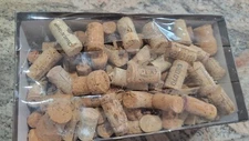 Used Wine Cork Lot In Shoe Box Many Brands Styes