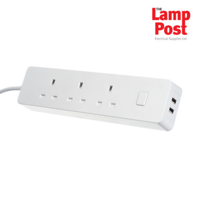 Timeguard Wftrs3gusb Wi Fi Smart 3 Way Power Strip Extension Lead Usb Ports Ac Power Plugs Sockets Diy Tools Southessexcourt Com