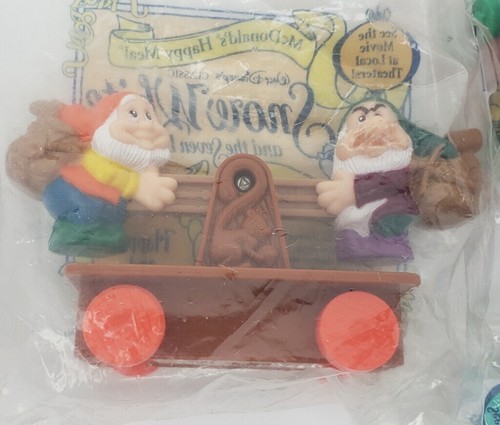 McDonald’s Snow White Happy Meal Toy Lot Of 8 Complete Set Sealed Vintage 1992 - Picture 6 of 11