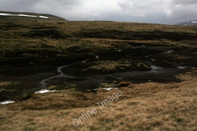 Foto 6x4 Böse aussehendes Moor Ca Launen auf dem Col zwischen Ca Launen und Carn c2010