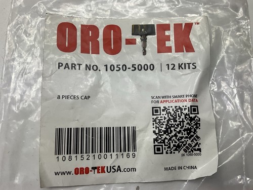 Oro-tek 1050-5000 Gray Valve Stem Caps - 96 PACK - Picture 3 of 3