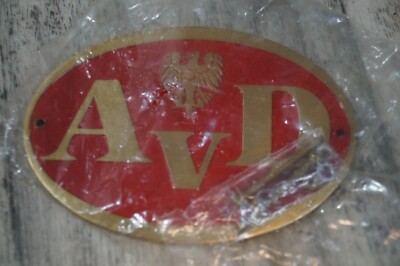 Oldtimer Emblem Schild AVD