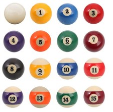 New Billiard Deluxe Pool Balls - Standard 2 1/4" Pool Balls - Single Pool Ball