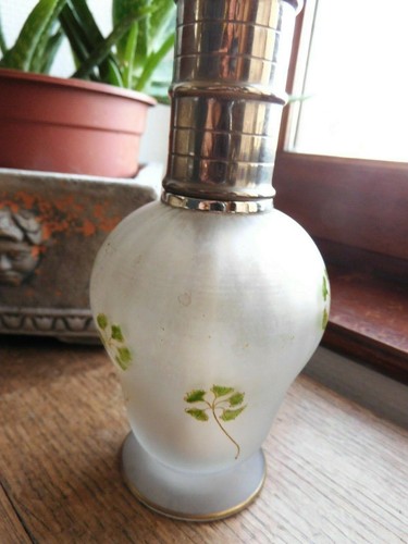 rare trés belle lampe de style berger, brule parfum decor émaillée ancienne - Foto 6 di 11