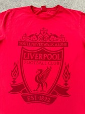 Liverpool Football Club Soccer Premier League Logo Graphic T-Shirt Size XL