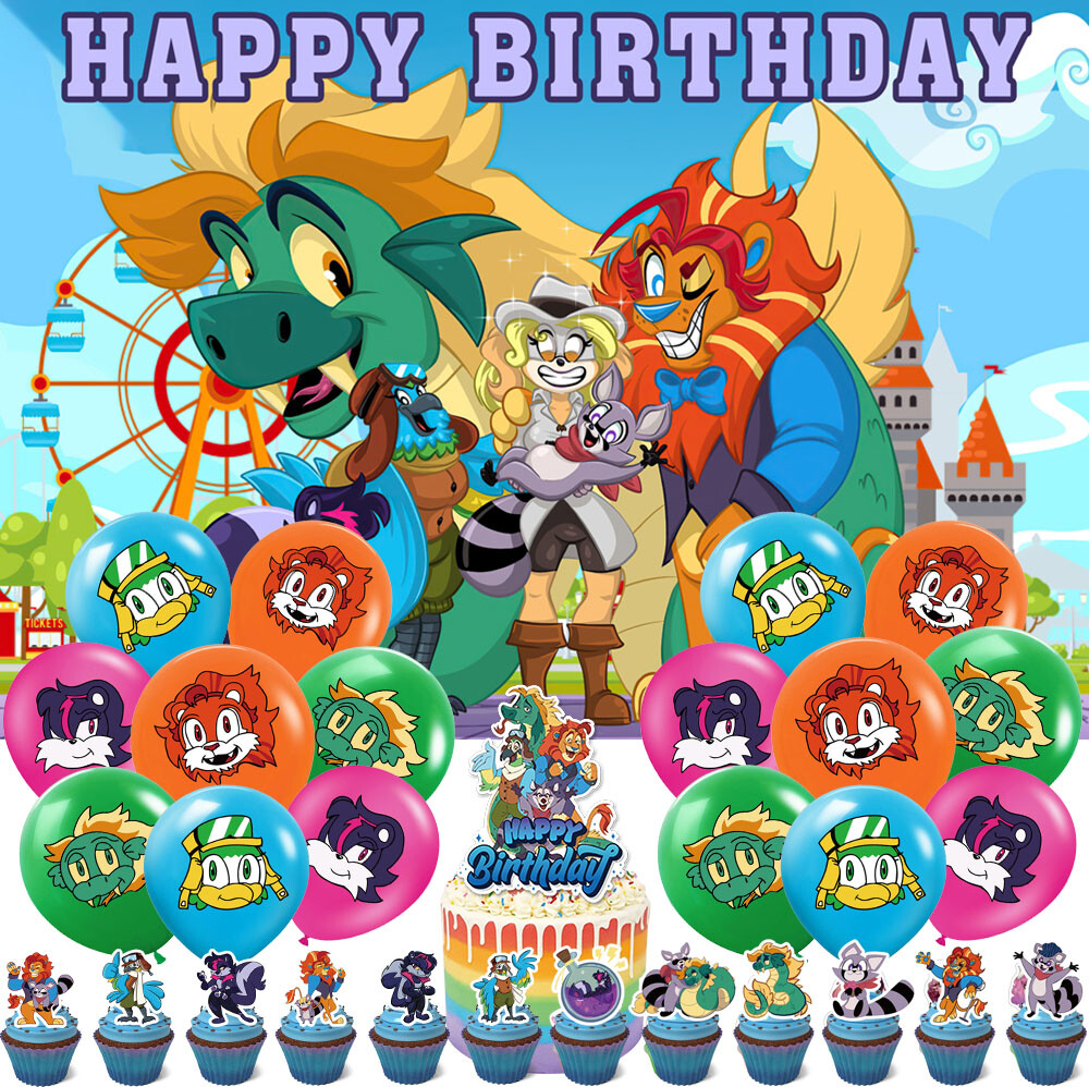 Indigo Park Party Supplies Party Decor Set Plates Balloons Cake Toppers Banner