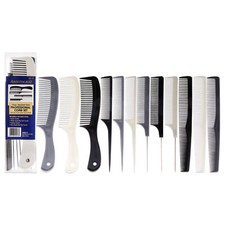 Assorted Color Professional Comb Set by Aristocrat for Unisex - 12 Pc Comb
