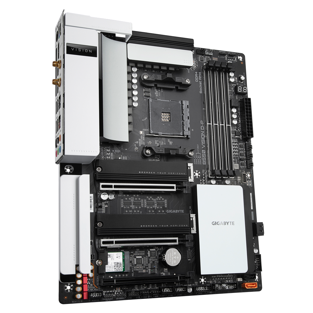 FOR GIGABYTE B550 VISION D-P Motherbroad DDR4 AMD AM4 B550 ATX