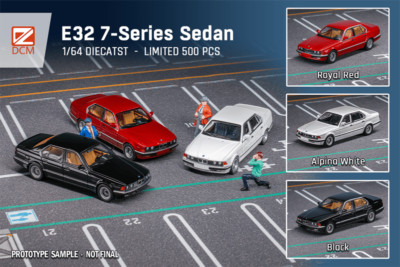 DCM 1:64 E32 7-Series Sedan Diecast Model Car