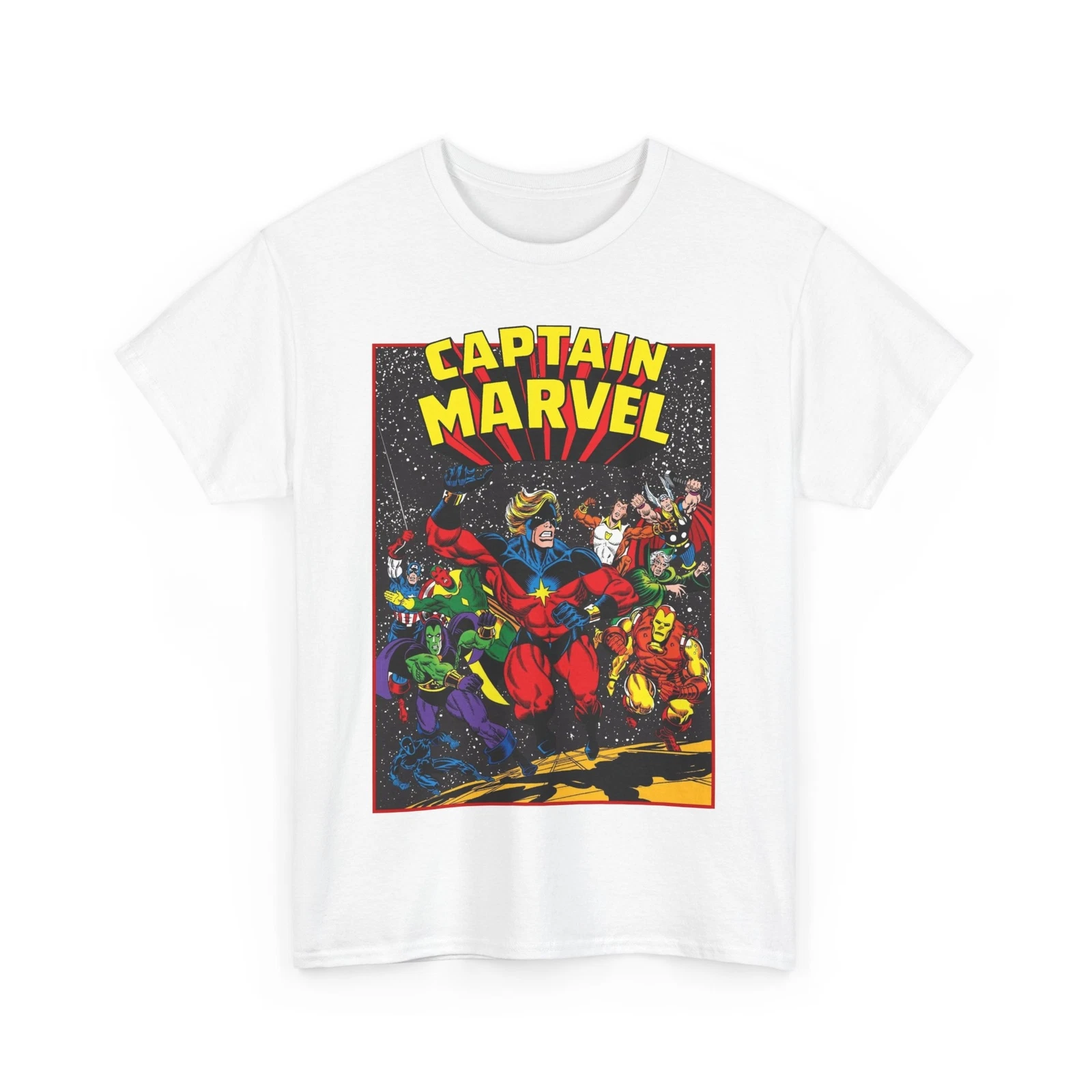 Captain Marvel T-Shirt - Marvel Comics - Jim Starlin Art - Mar-Vell - Kree