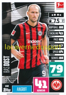 132 BAS DOST # EINTRACHT FRANKFURT TOPPS BUNDESLIGA 2020 2021 MATCH ATTAX