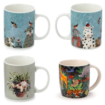 Hund - Katze - Dschungeltier - Geschenkbecher in Box - Papa Tasse - Porzellantasse - Mama Tasse
