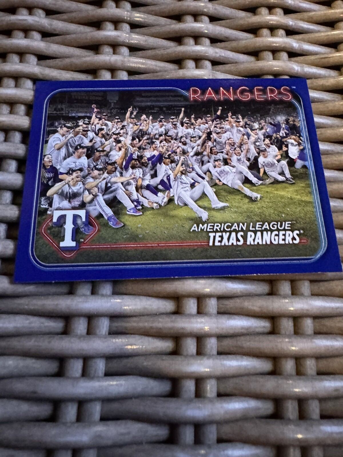 Texas Rangers Team Card 2024 Topps Series 2 Royal Blue Parallel | eBay