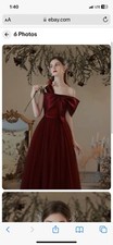 Burgundy Bow Prom Dresses Sleeveless Elegant Satin Floor Length Party Gowns