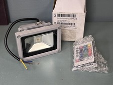 10W RGB Color Changing LED Flood Lights With Remote Garden Landscape Lighting US