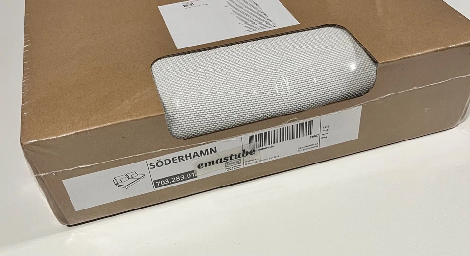 IKEA Söderhamn Bezug für 3-er Sitzelement Sofa Finnsta weiß 703.283.01 NEU OVP - Bild 3 von 4