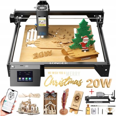 LONGER RAY5 Laser Engraver 130W High-Precision Laser Engraving/Cutting + ROLLER