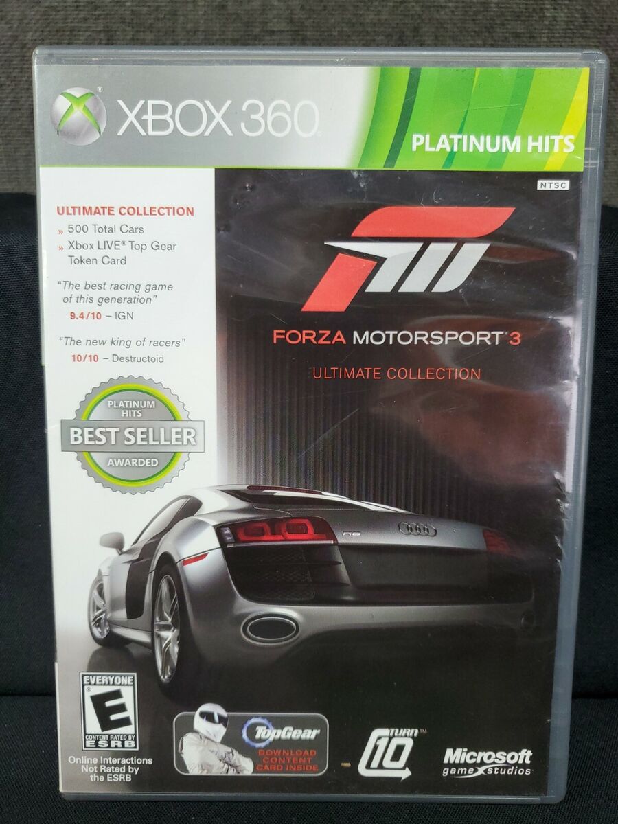 Forza Motorsport 3, Microsoft Xbox 360, 2009 Racing Video Game, Rated E  882224866484