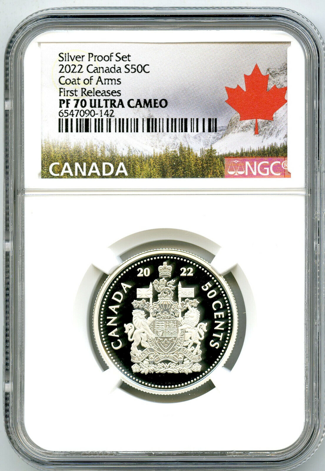2022 CANADA 50 CENT .9999 SILVER PROOF PF70 HALF NGC DOLLAR UCAM Challenge the lowest Cheap sale price of Japan ☆