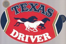 Autocollant. Prêt à Porter. TEXAS DRIVER