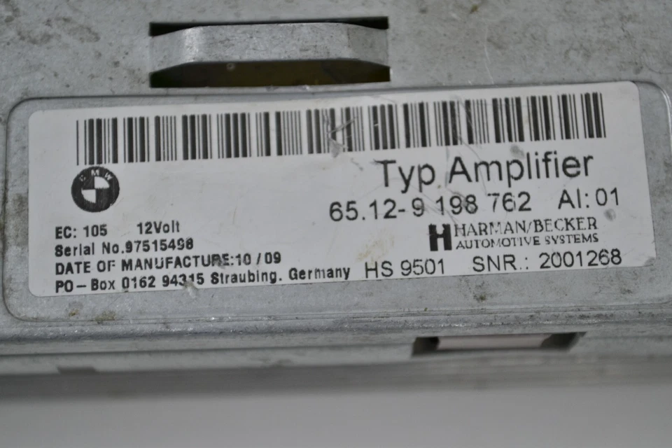 BMW Serie 5 E60 E61 9198762 HiFi Sistema de Sonido Amplificador - Imagen 3 de 3