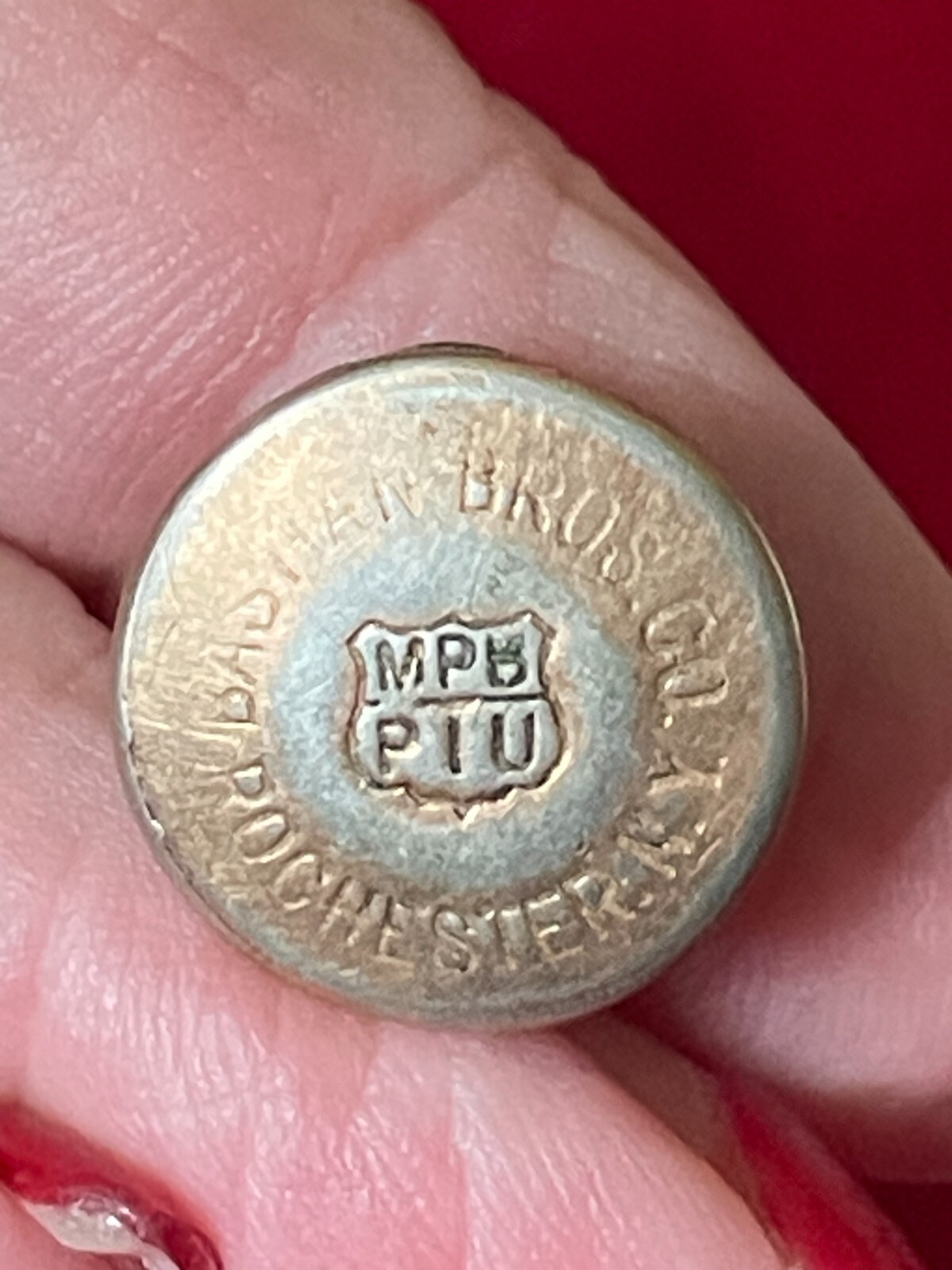 Union United Automobile Aerospace Agricultural Implement Workers Button Hole Pin