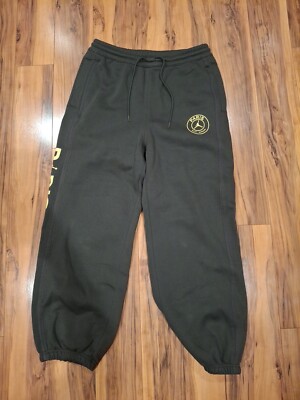 Nike Jordan Men's Paris Saint-Germain Fleece Pants DZ2949-355 Sequoia NWT Medium