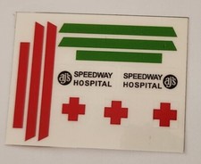 AJ's Twinn K Speedway Hospital Truck Reproduction Clear Backed Stickers