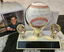 New York Yankees Yogi Berra Signed Baseball Opening Day 1999