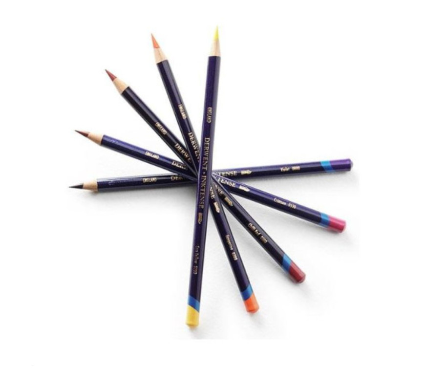 Derwent Inktense Color Pencil - Single pencil - Choose the c