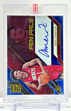 2024 Panini Donruss Elite Rookie Blue Pen Pals Auto #'d /25 Amen Thompson