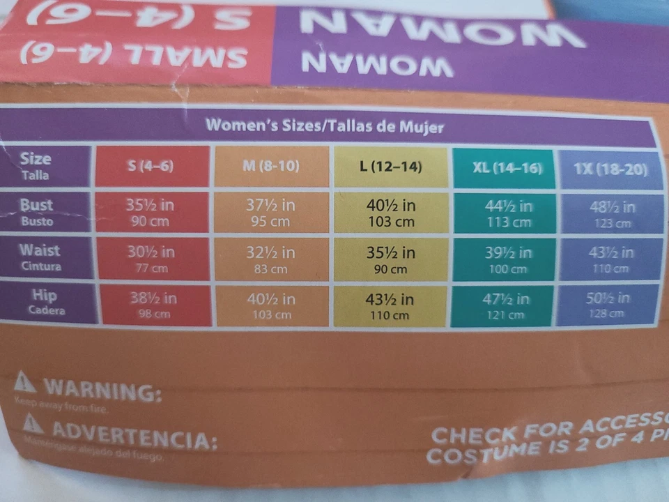 Juego de disfraces de pirata de 4 piezas Rubie's Costume Co. Mujer S (4-6) Foto 4 de 4