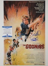director Richard Donner signed Goonies movie poster 11x17 Photo ~Beckett BAS COA