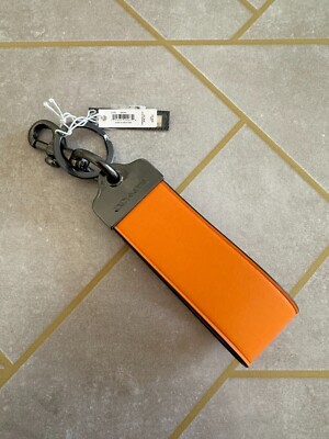 Coach Loop Key Fob~KEY RING~CHARM In Refined Leather CJ752 NWT