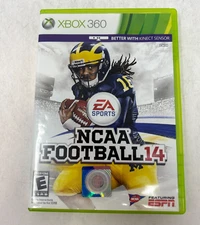 Case and Manual Only NO GAME NCAA Football 14 Xbox 360 Authentic
