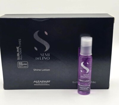 Alfaparf Semi Di Lino Sublime Shine Lotion (12 Vials x 13 ml/ 0.44oz)- Pink