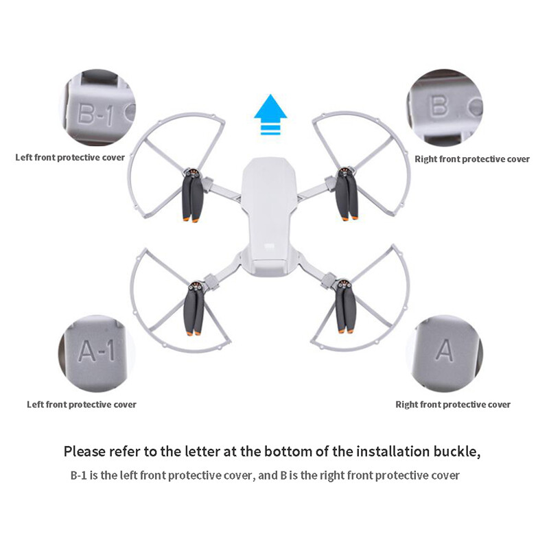 For DJI Mavic Mini 2/Mini SE Propeller Guard Drone Quick Release Drone ...
